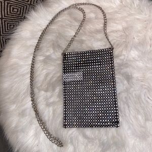 Rhinestone Crossbody Phone Bag